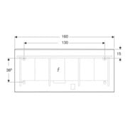 Geberit Lichtspiegel Option Plus 160x70cm, Alu elox., dir./ind. Beleucht.-5