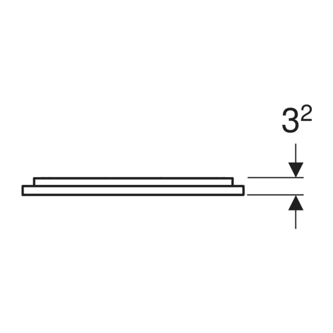 Geberit Lichtspiegel Option Plus 40x70cm, Alu elox., dir./ind. Beleucht.