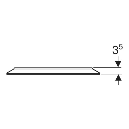 Geberit Lichtspiegel Option Round d= 50cm, direkte-/indirekte Beleuchtung