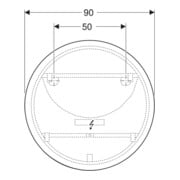 Geberit Lichtspiegel Option Round d= 90cm, direkte-/indirekte Beleuchtung-5