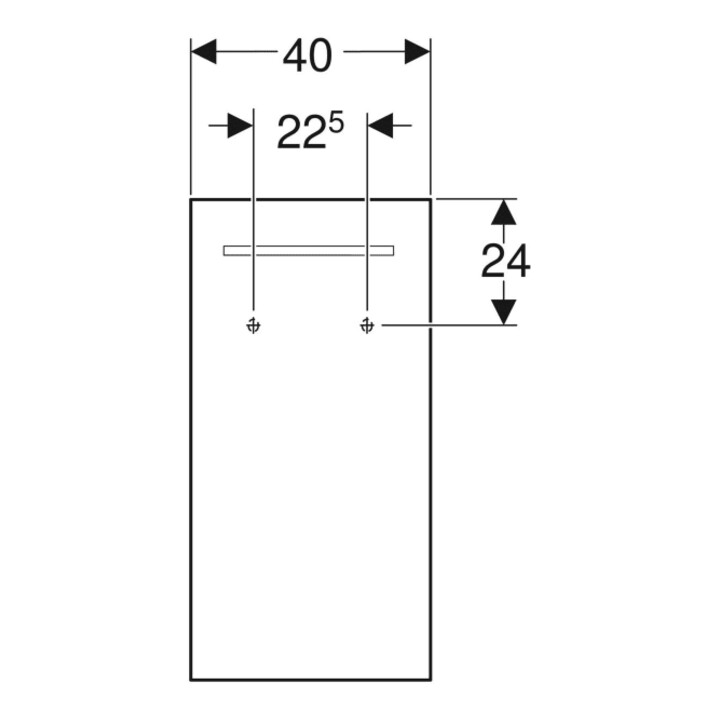Geberit Lichtspiegel Renova Compact 40x80x3,5cm