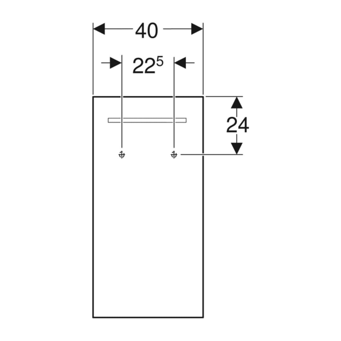 Geberit Lichtspiegel Renova Compact 40x80x3,5cm