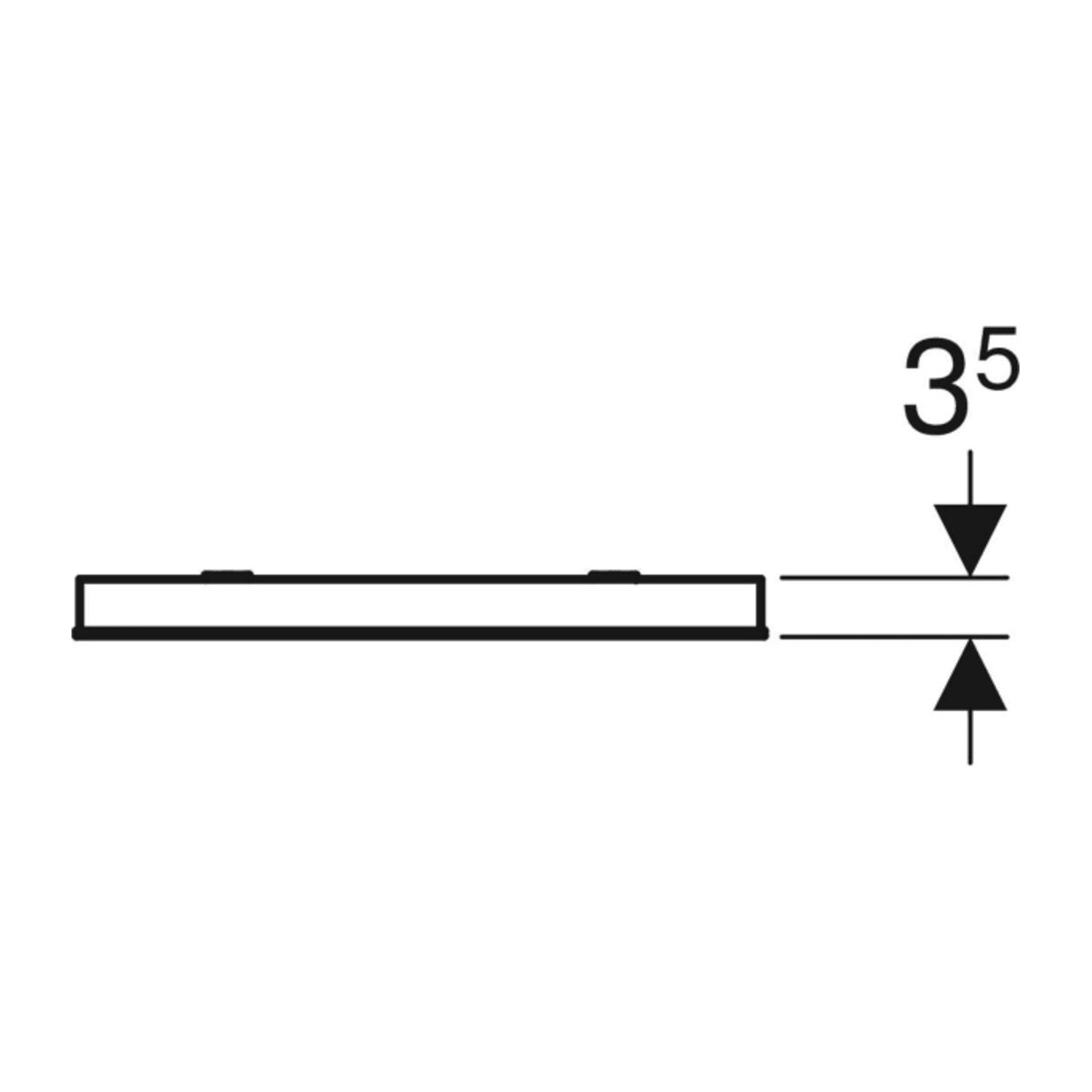 Geberit Lichtspiegel Renova Compact 40x80x3,5cm
