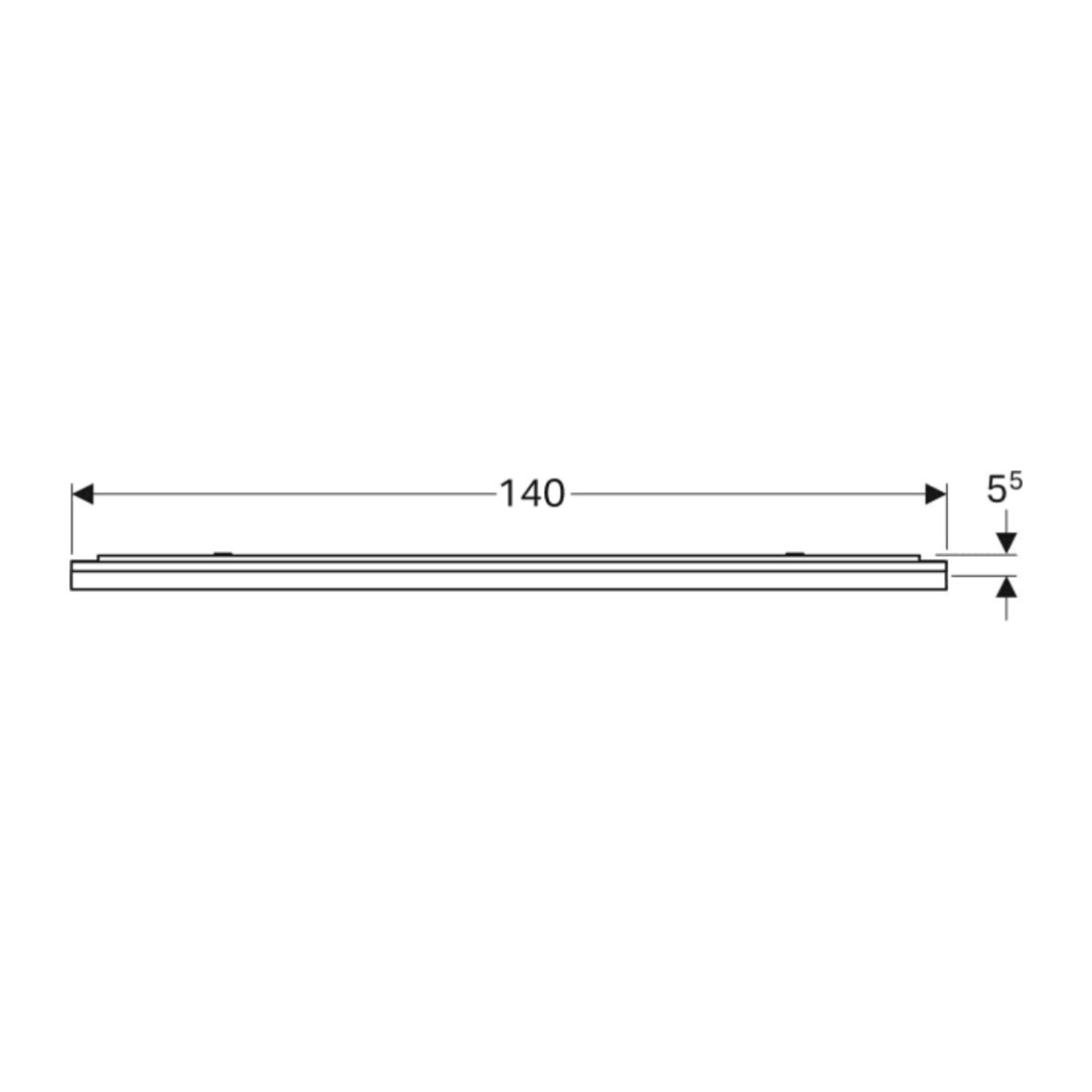 Geberit Lichtspiegel Xeno2 140x71x5,5cm, LED, 230 V, 50 Hz, 98,6 W
