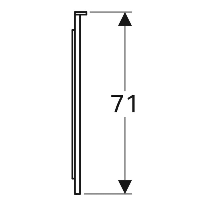 Geberit Lichtspiegel Xeno2 160x71x5,5cm, LED, 230 V, 50 Hz, 108 W