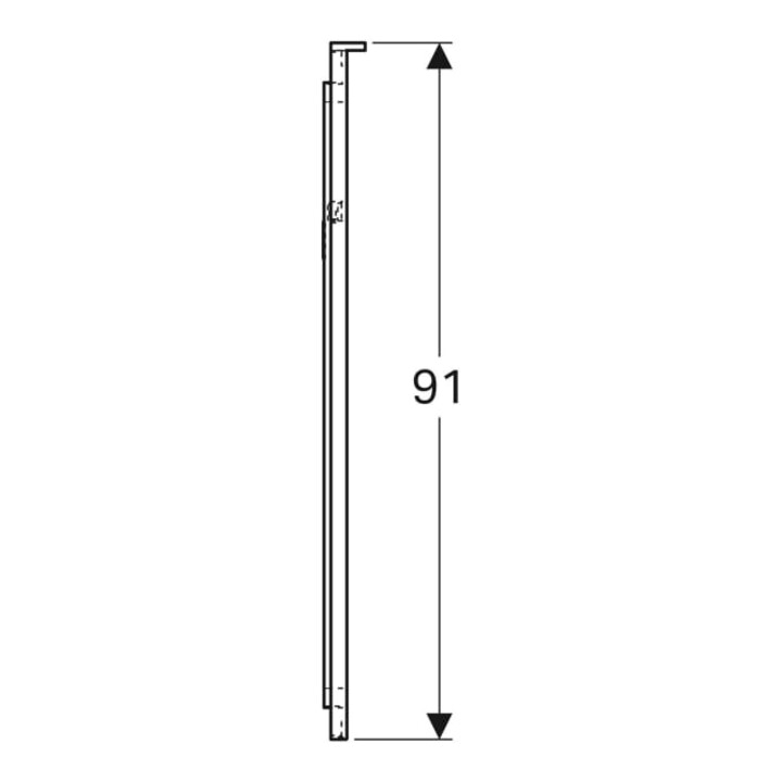 Geberit Lichtspiegel Xeno2 40x91x5,5cm, LED, 230 V, 50 Hz, 9,4 W