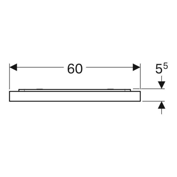 Geberit Lichtspiegel Xeno2 60x71x5,5cm, LED, 230 V, 50 Hz, 47,5 W