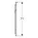 Geberit Lichtspiegel Xeno2 60x71x5,5cm, LED, 230 V, 50 Hz, 47,5 W