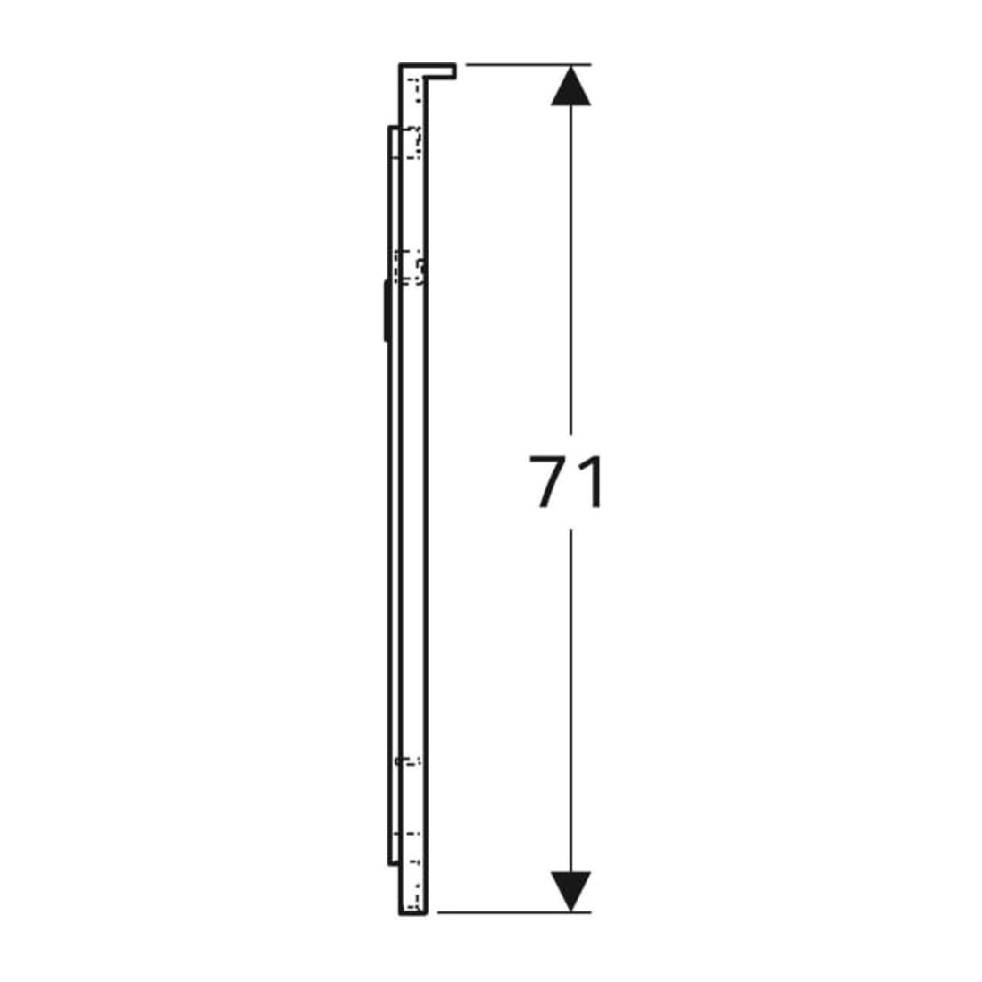 Geberit Lichtspiegel Xeno2 60x71x5,5cm, LED, 230 V, 50 Hz, 47,5 W