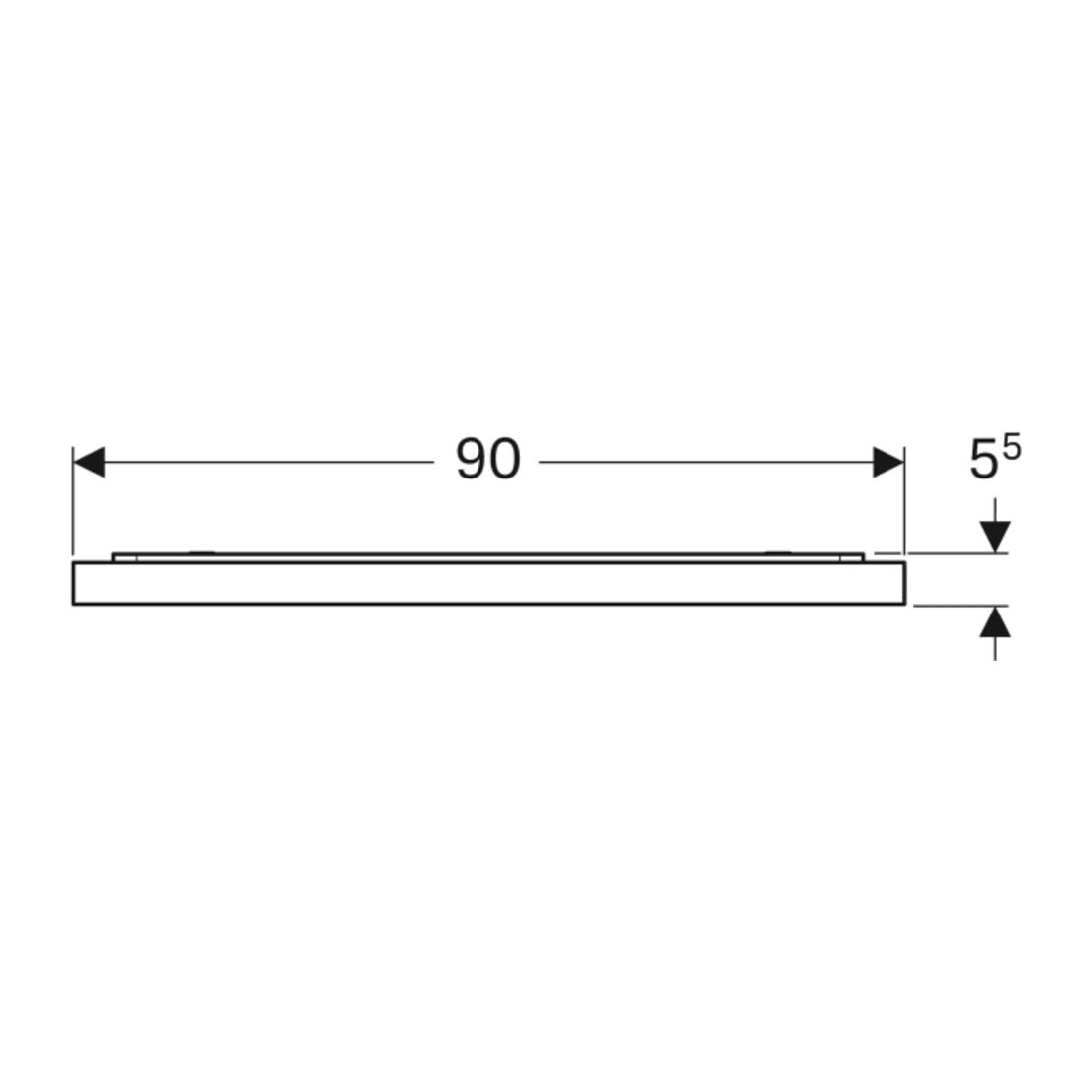 Geberit Lichtspiegel Xeno2 90x71x5,5cm, LED, 230 V, 50 Hz, 72,7 W