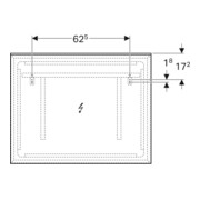 Geberit Lichtspiegel Xeno2 90x71x5,5cm, LED, 230 V, 50 Hz, 72,7 W-5