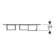 Geberit Magnetwand-Set Acanto 44,9x38,8x7,5cm, lava/lava matt-4