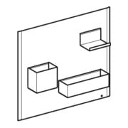 Geberit Magnetwand-Set Acanto 44,9x38,8x7,5cm, lava/lava matt-5
