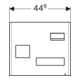 Geberit Magnetwand-Set Acanto 44,9x38,8x7,5cm, schwarz/schwarz matt