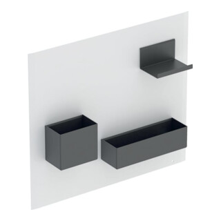 Geberit Magnetwand-Set Acanto 44,9x38,8x7,5cm, weiß/weiß hochglanz