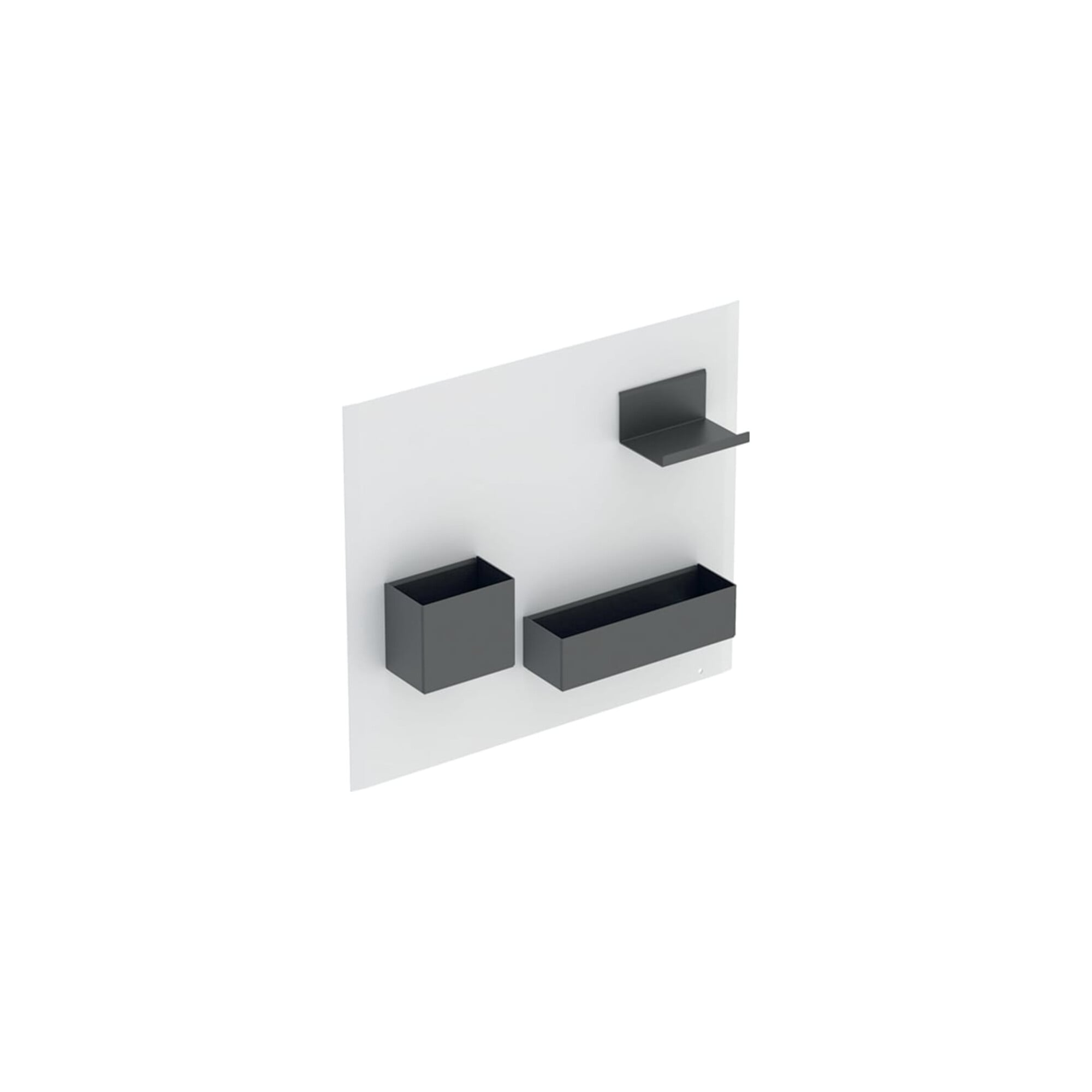 Geberit Magnetwand-Set Acanto 44,9x38,8x7,5cm, weiß/weiß hochglanz