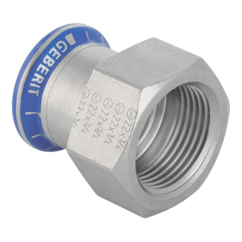 Geberit manchon de transition Mapress d 15 mm x Rp 1/2, ES, labs-f, avec filetage intérieur