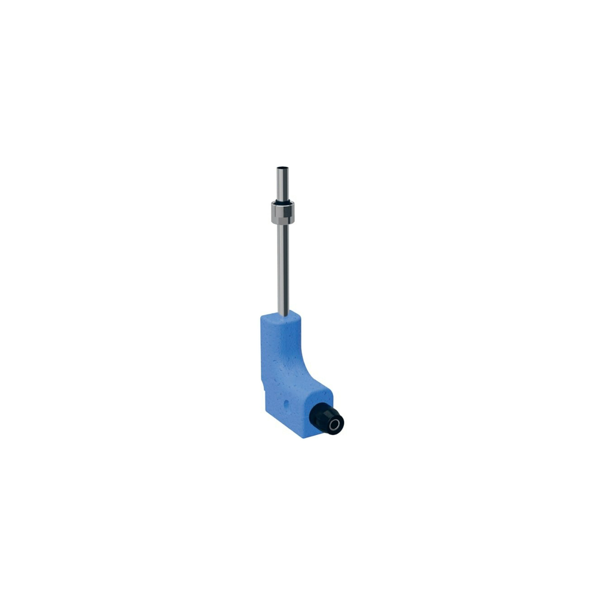 Geberit Metallrohr-Bogen PushFit d 16mm, 90G, m A.-Vsb z EK, Ms/Kupfer