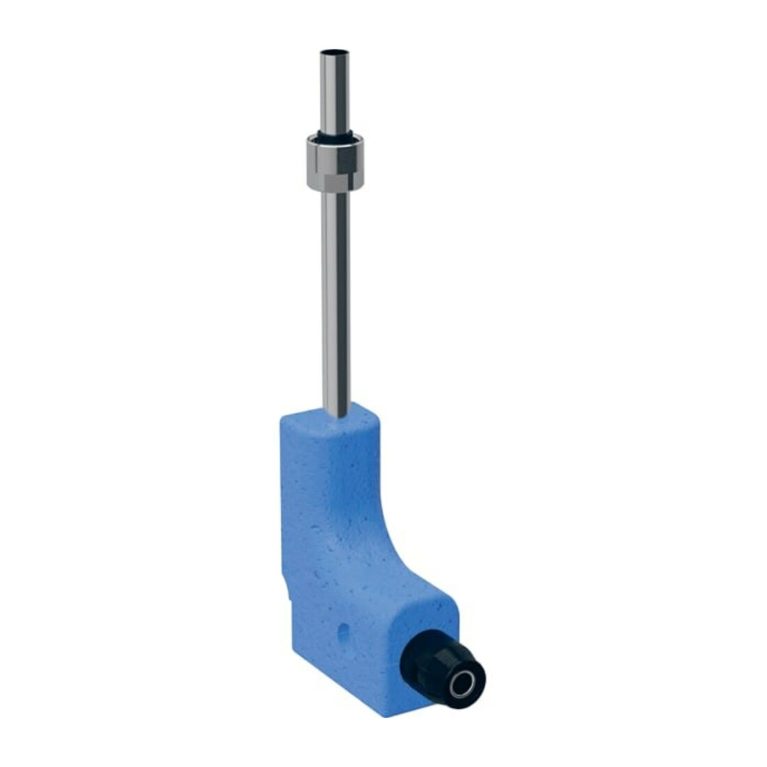 Geberit Metallrohr-Bogen PushFit d 16mm, 90G, m A.-Vsb z EK, Ms/Kupfer