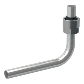 Geberit Metallrohr-Passbogen 15mm, 90G, A.-Vsb z Eurok. G 3/4, Cu