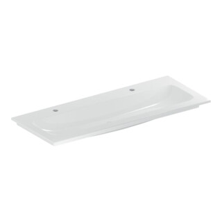 Geberit Meuble lavabo iCon 120x48 cm, évacuation gauche + droite, sans trop-plein, blanc/KeraTe
