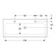 Geberit Meuble lavabo iCon 120x48 cm, évacuation gauche + droite, sans trop-plein, blanc/KeraTe-4