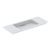 Geberit Meuble-lavabo One 105x40 cm, sans trop-plein, avec robinetterie K-Tec/blanc