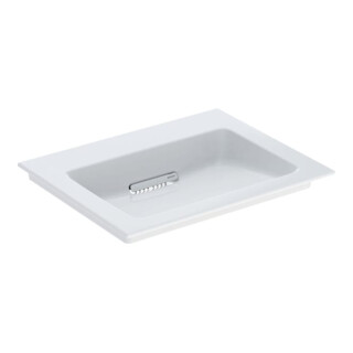 Geberit Meuble-lavabo One 60 cm, sans robinet + trop-plein, blanc K-Tect/Bl