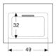 Geberit Meuble-lavabo One 60 cm, sans robinet + trop-plein, blanc K-Tect/Bl
