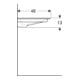 Geberit Meuble-lavabo One 60 cm, sans robinet + trop-plein, blanc K-Tect/Bl
