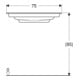 Geberit Meuble-lavabo One 75x40 cm, sans trop-plein, suspendu, blanc K-Tect/Bl vc-2