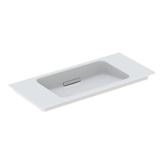 Geberit Meuble lavabo One 90x40 cm, sans trop-plein, montage supérieur, blanc K-Tect/Bl vc