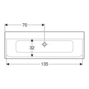 Geberit Meuble lavabo Xeno2 140x48 cm, sans robinet, sans trop-plein, blanc alpin-5