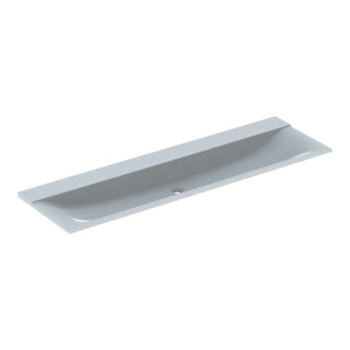 Geberit Meuble lavabo Xeno2 160x48cm, sans robinet, sans trop-plein, blanc alpin