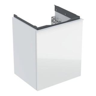 Geberit Meuble sous lavabo Acanto 1 La., L 45 cm, blanc brillant / blanc laqué / blanc mat