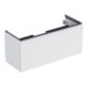 Geberit Meuble sous-lavabo Acanto 1 porte, 1 tiroir en I, L 119 cm, blanc mat / blanc brillant-1