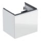 Geberit Meuble sous lavabo Acanto 1 porte, 1 tiroir en I, L 60 cm, blanc brillant / blanc brillant / blanc mat-1