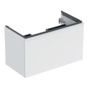 Geberit Meuble sous lavabo Acanto 1 porte, 1 tiroir en I, L 90 cm, blanc mat / blanc mat