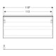 Geberit Meuble sous lavabo Acanto 1 porte, 1 tiroir I, L 119 cm, H/P/G