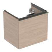 Geberit Meuble sous lavabo Acanto 1 porte, 1 tiroir I, Larg. 60 cm, blanc/laqué