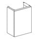Geberit Meuble sous lavabo Acanto 1 porte, L 40 cm, blanc brillant / blanc mat