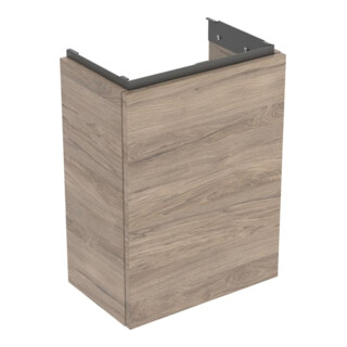 Geberit Meuble sous lavabo Acanto 1 porte, L 40 cm, noyer / lave mat