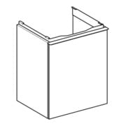 Geberit Meuble sous lavabo Acanto 1 tiroir, L 45 cm, blanc mat / blanc mat-2