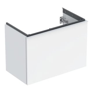 Geberit Meuble sous-lavabo Acanto, L. 74 cm, blanc brillant / blanc mat