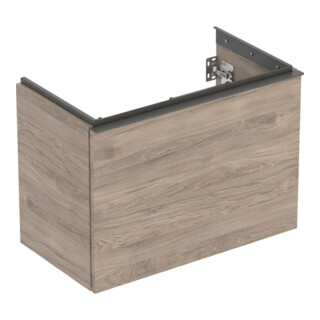Geberit Meuble sous-lavabo Acanto, L. 74 cm, noyer / lava mat
