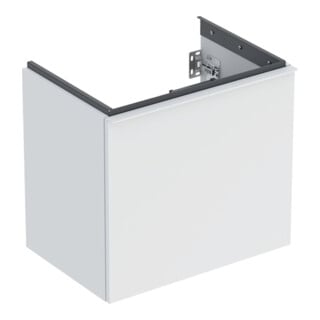 Geberit Meuble sous-lavabo Acanto, sortie cachée, L. 60 cm, blanc mat / blanc mat