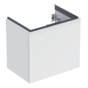 Geberit Meuble sous-lavabo Acanto, sortie cachée, L. 60 cm, blanc mat / blanc mat