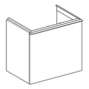 Geberit Meuble sous-lavabo Acanto, sortie cachée, L. 60 cm, blanc mat / blanc mat-4