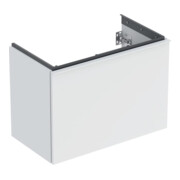 Geberit Meuble sous-lavabo Acanto sortie cachée, L. 74 cm, blanc mat / blanc mat