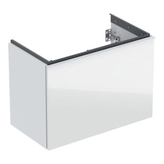 Geberit Meuble sous-lavabo Acanto vrk A, B 74 cm, blanc laqué hgl / blanc laqué gl / blanc mat